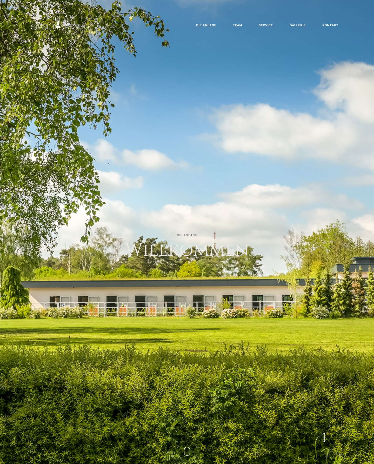 Stall Tannenhof website intro
